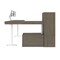 Bestar Bestar Viva Two 72W L-Shaped Standing Desks with Dual Monitor Arms Storage in walnut grey & white 19854-35 - alternate 7